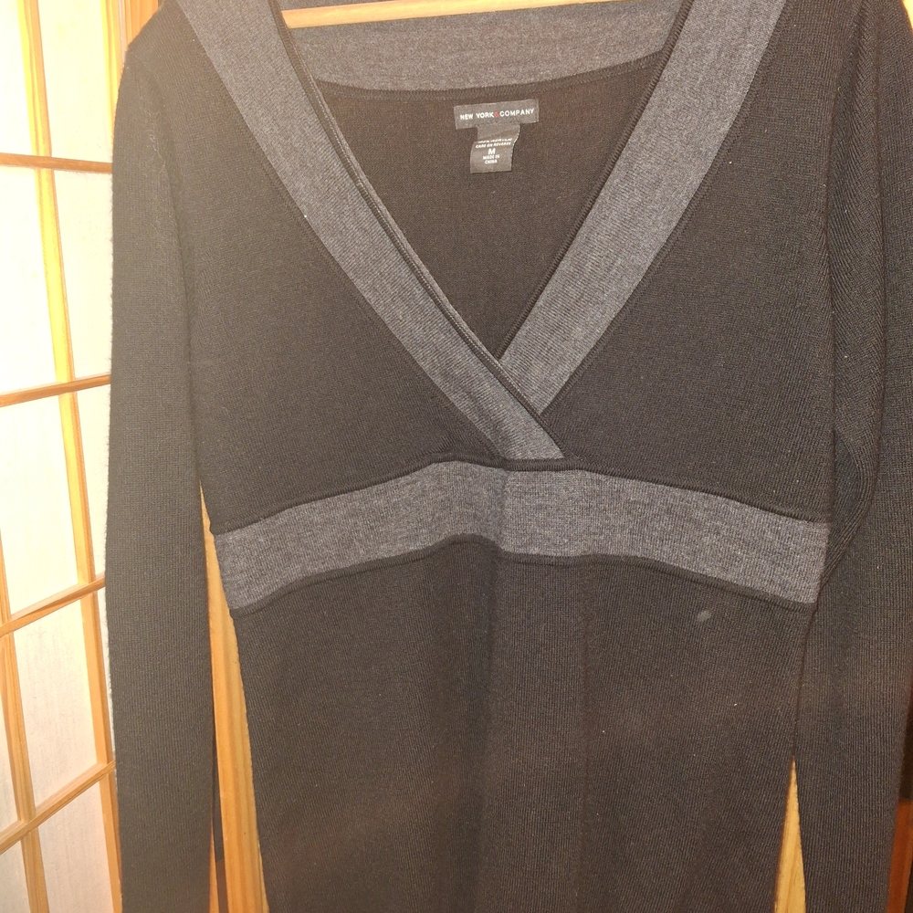 Black and Gray Women's Sweater